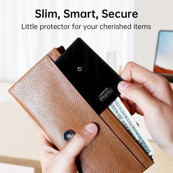 Thin Wallet Tracker Card with Wireless Charging, Mirror Finish Bluetooth Trackers Works with Apple Find My (iOS Only), Slim Item Finder for Luggage Tag, Purse, Handbag, Clutch, Backpack - Image 6