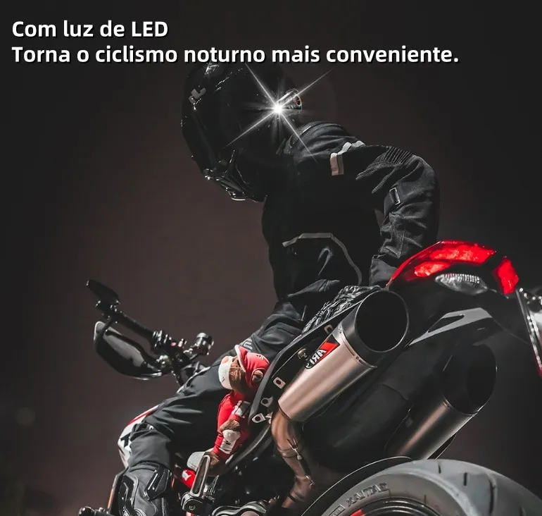 Fone De Ouvido Para Capacete Sem Fio Bluetooth Headset Rgb - Image 5