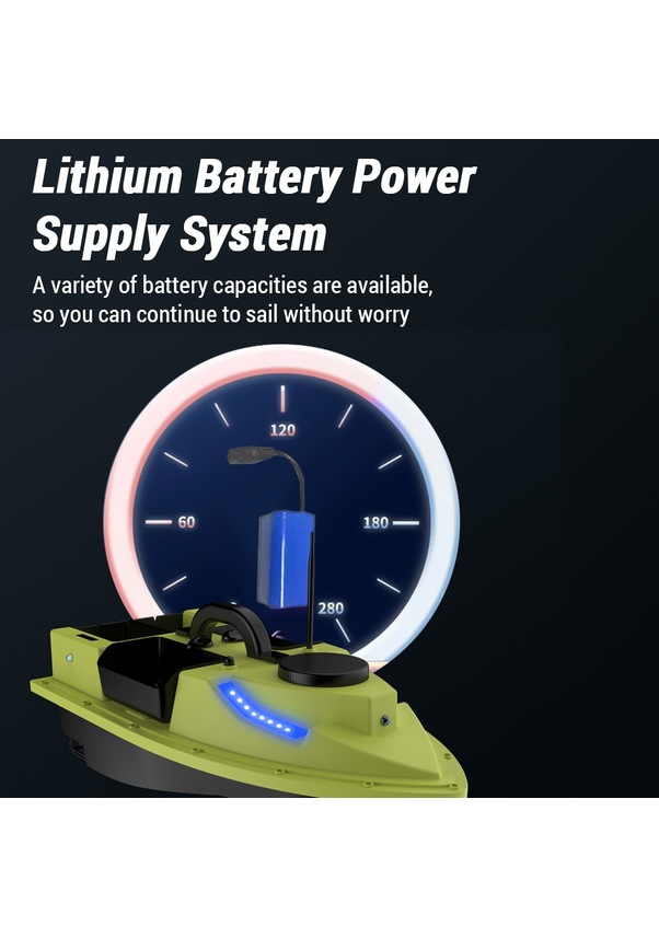 Vlkmall GPS RC Fishing Bait Boat Automatic Bait Boat Ship with 4 Bait Containers 500m Wireless Remote Control Range 2kg Payload - Image 2