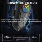 Fone De Ouvido Para Capacete Sem Fio Bluetooth Headset Rgb - Image 4